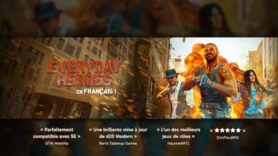 Everyday Heroes, le jeu de rôles en version française !