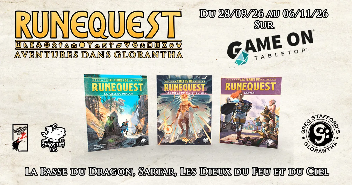 Runequest : 3 nouveaux supplements